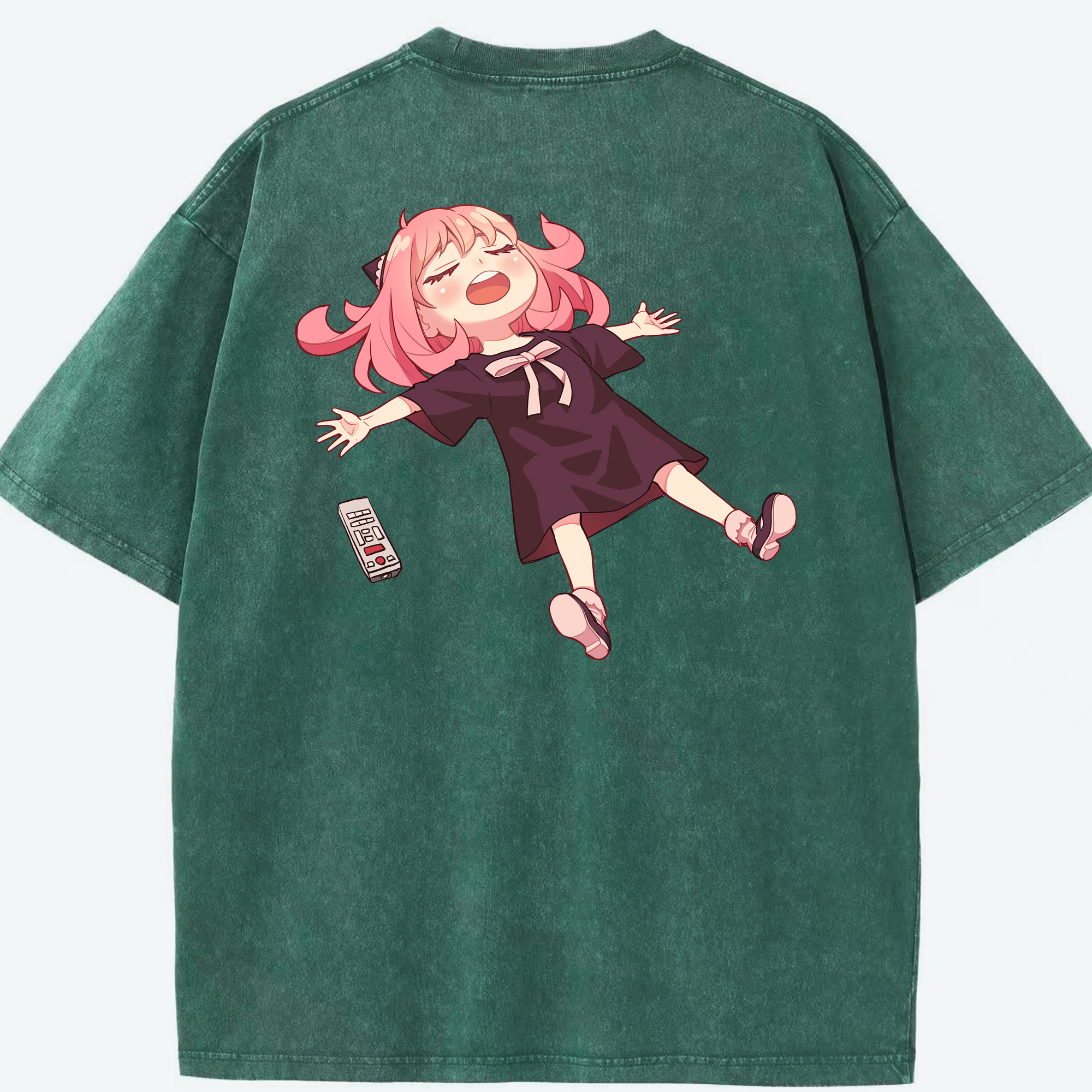 （画像用） SPY×FAMILY间谍家家酒 綿100% ヴィンテージ風 半袖Tシャツ（背面プリント）